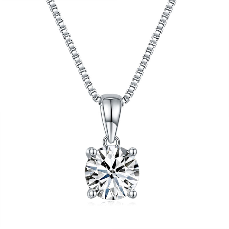 1 CT. Moissanite Diamond Pendant Necklace