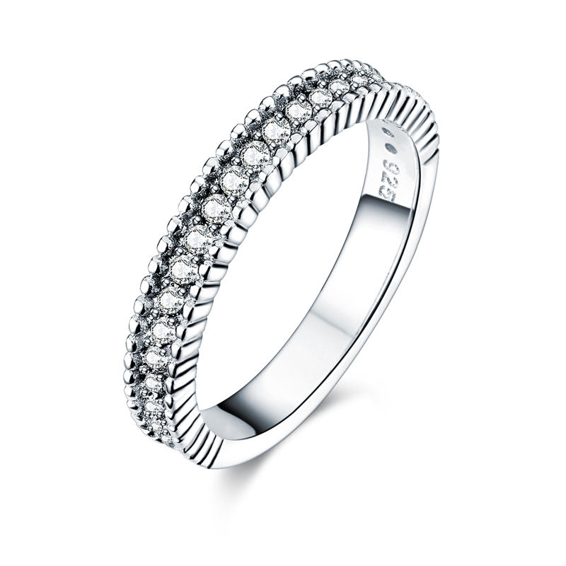1 CT. Solitaire Simulated Diamond Semi Eternity Band Bridal Set