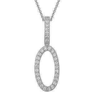 Collier avec pendentif initial en moissanite et argent sterling