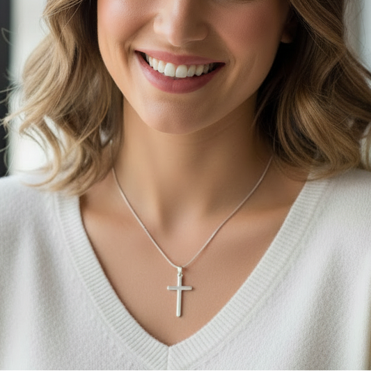 Para Alguien Muy Especial: Collar de Cruz con Cita de Amor de San Juan de la Cruz