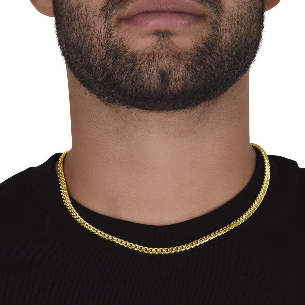 Congratulations Graduate Cuban Link Chain with Saint Catherine of Siena Quote