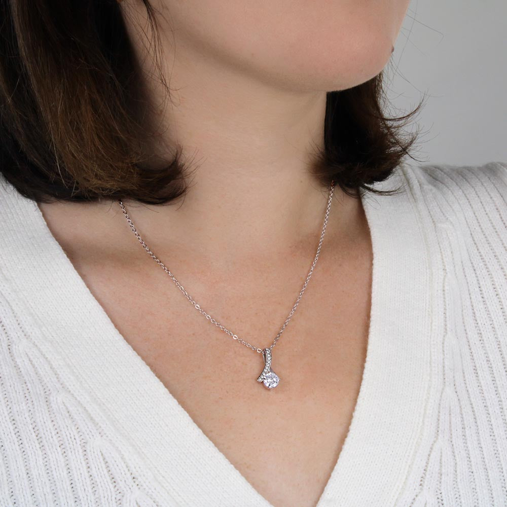 Congrats Graduate Girlfriend Necklace with Saint Ignatius of Loyola Quote