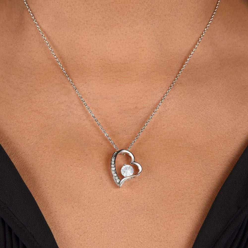 To A Beautiful Mother-to-Be Forever Love Necklace with Message Card