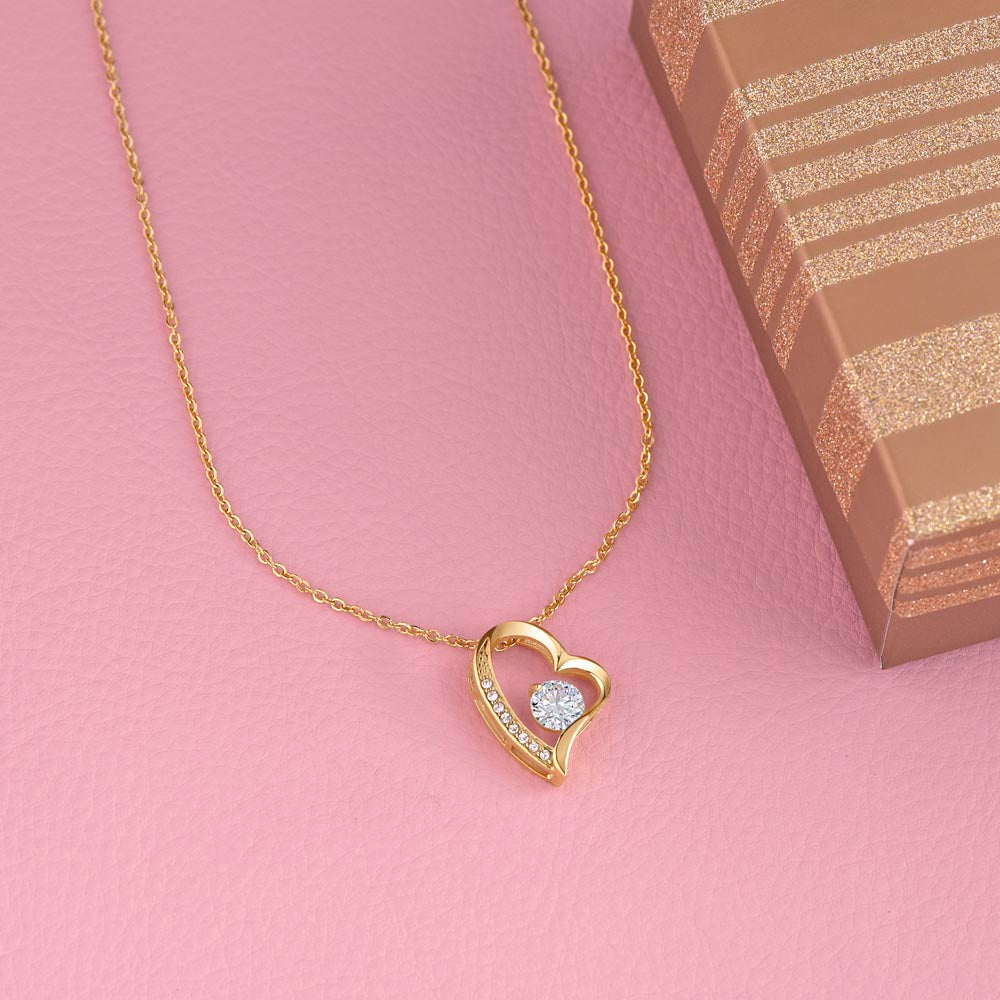 My Beautiful Girlfriend Forever Love Necklace with Message Card