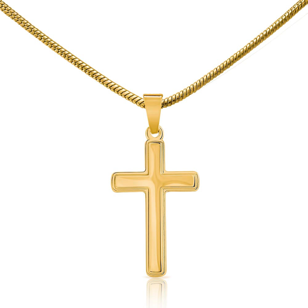 My Dear Daughter-in-Law Cross Necklace with Saint Gemma Galgani Quote
