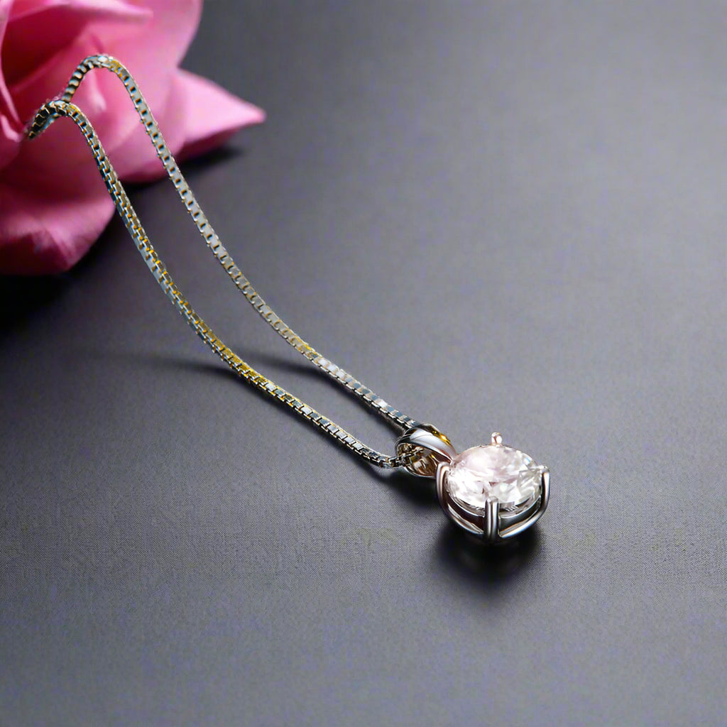 1 CT. Moissanite Diamond Pendant Necklace