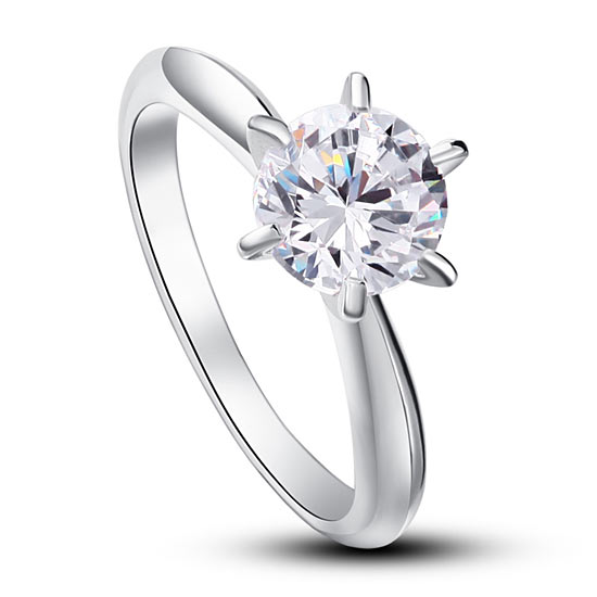 1.25 CT. Round Simulated Diamond Solitaire Ring