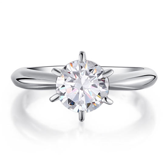 1.25 CT. Round Simulated Diamond Solitaire Ring