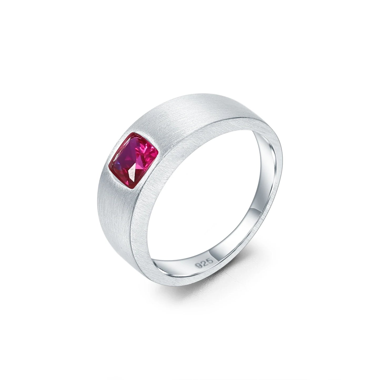 Anillo de plata de ley con piedras preciosas