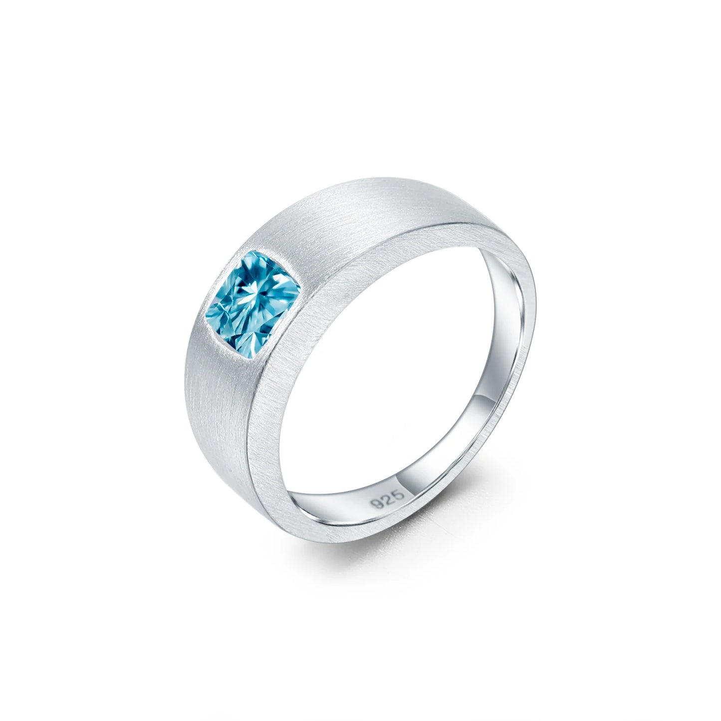 Anillo de plata de ley con piedras preciosas