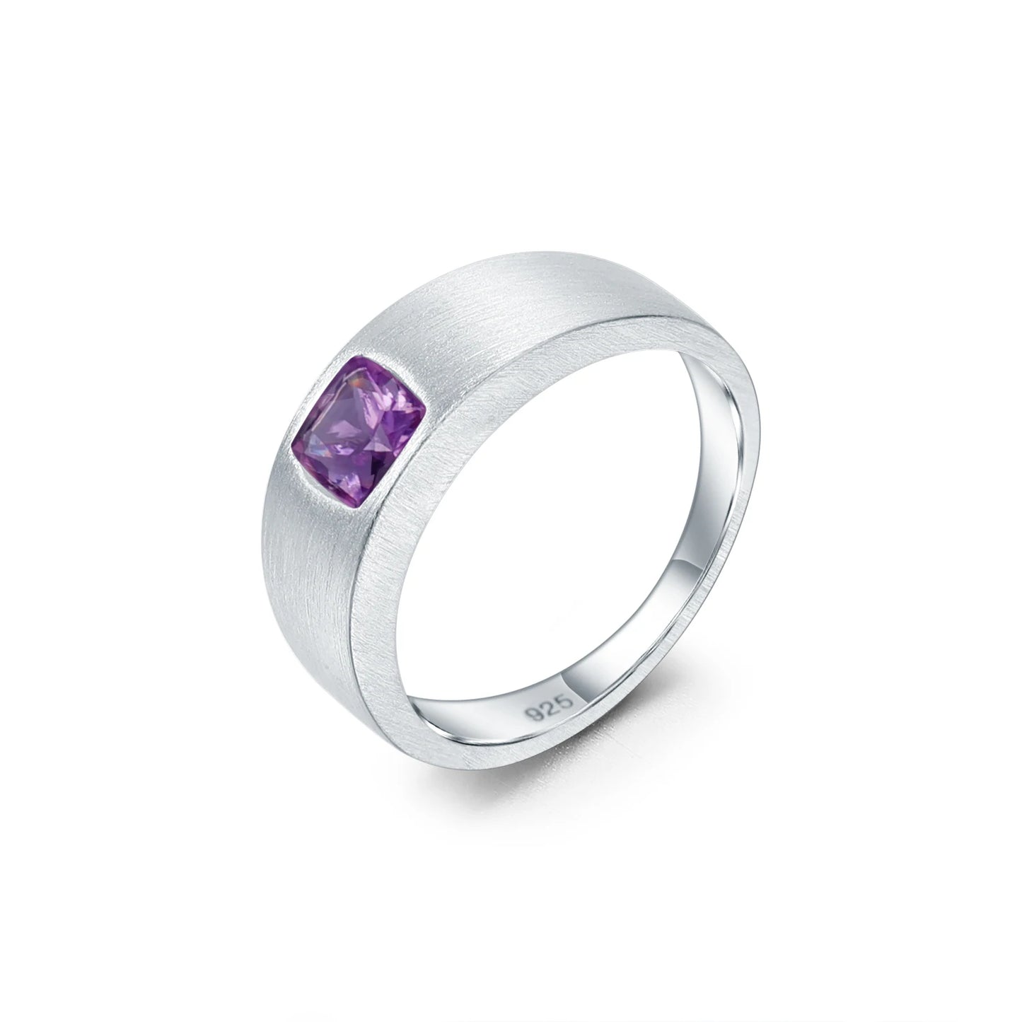 Anillo de plata de ley con piedras preciosas