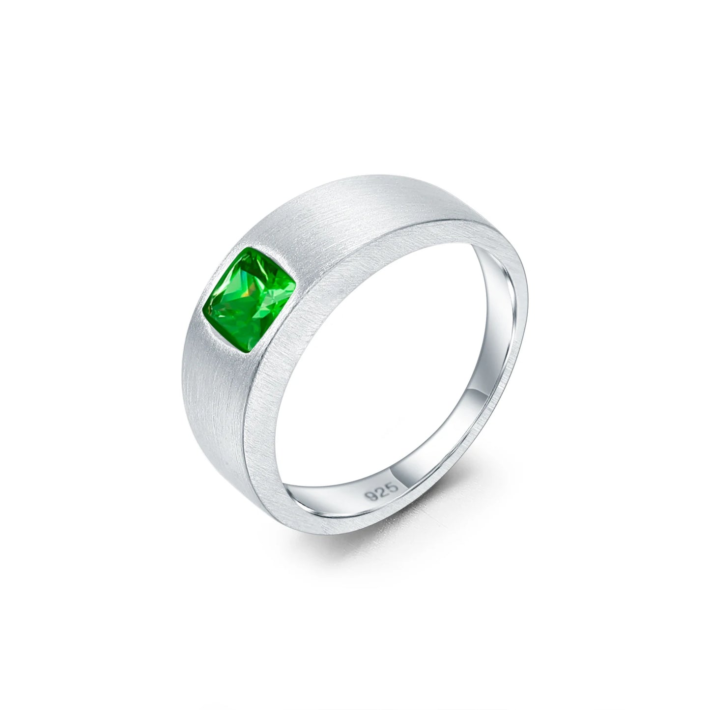 Anillo de plata de ley con piedras preciosas
