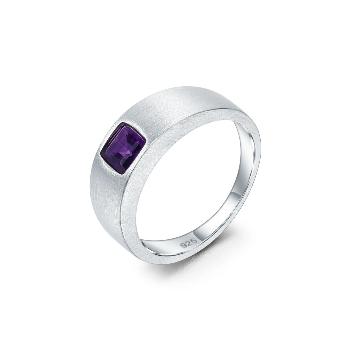 Anillo de plata de ley con piedras preciosas