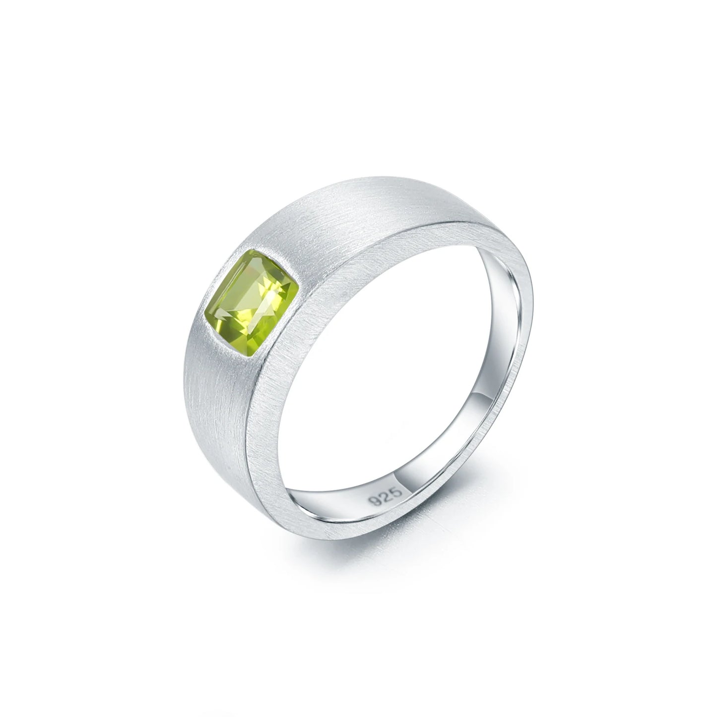 Anillo de plata de ley con piedras preciosas