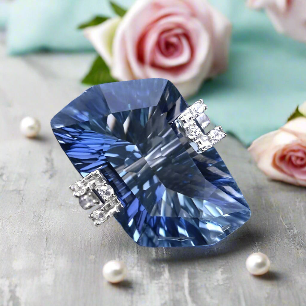 GRACE Irregular Mystic Quartz Ring in Sterling Silver