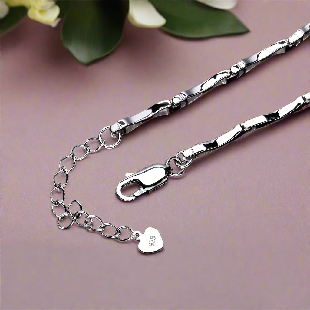 GRACE Oval London Blue Topaz with CZ Bracelet in Sterling Silver