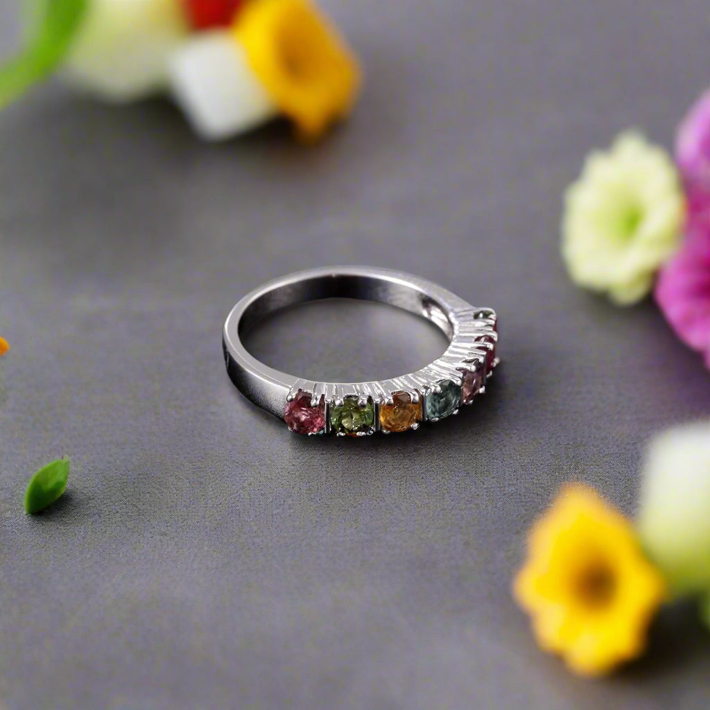 GRACE Gemstone Anniversary Band Ring