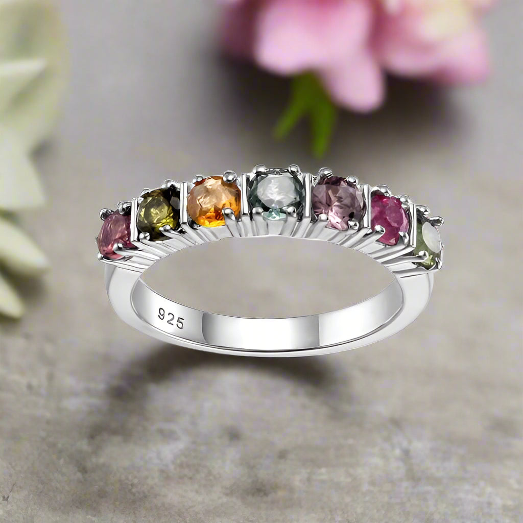 GRACE Gemstone Anniversary Band Ring