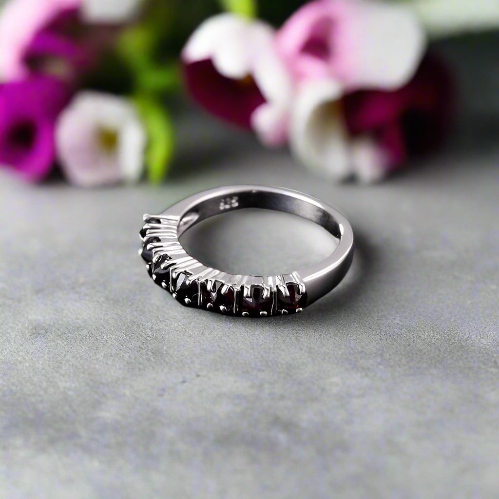 GRACE Gemstone Anniversary Band Ring