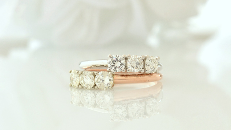 Three-Stone Rings