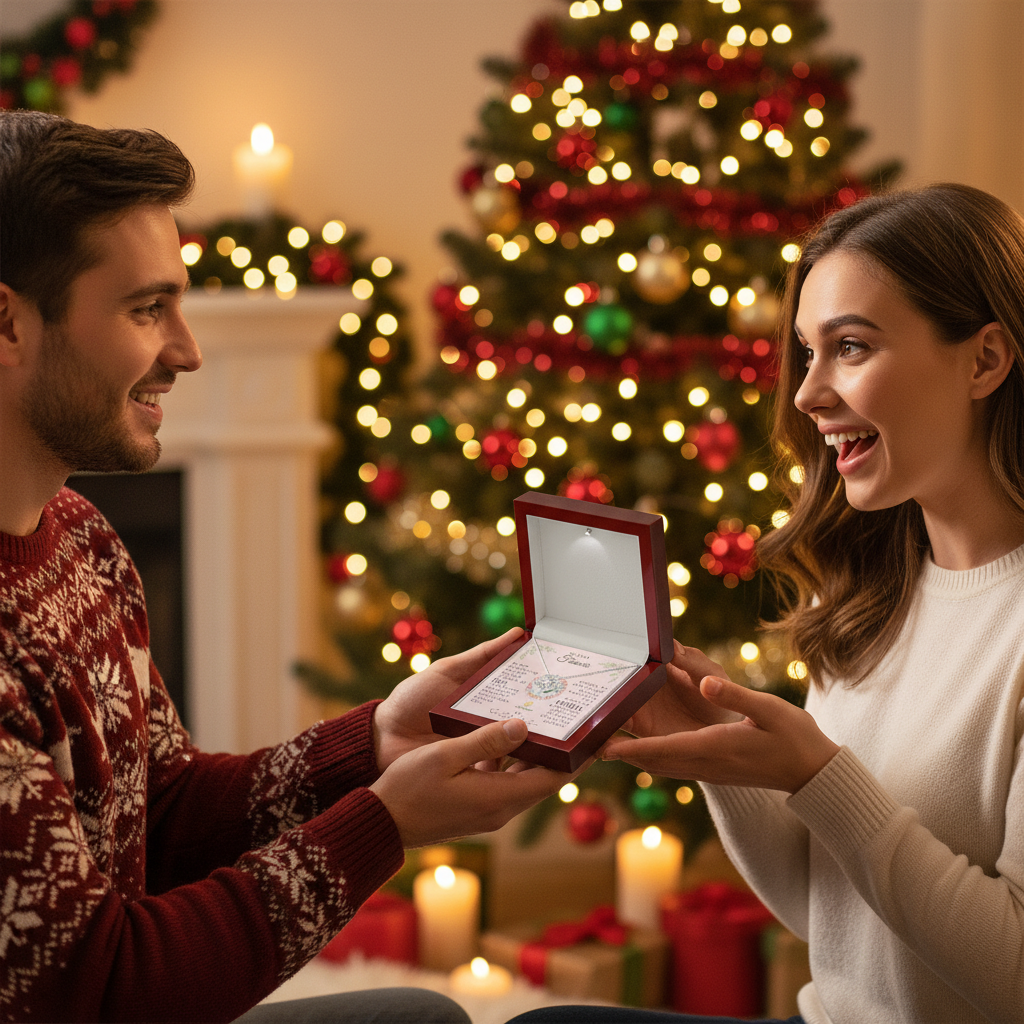 Collar de nudo de amor de mi querida prometida con cita de San Juan de la Cruz