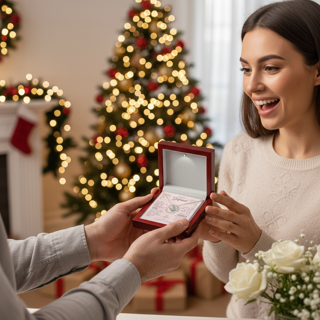 Collar de nudo de amor "Mi querida novia" con cita de San Juan de la Cruz