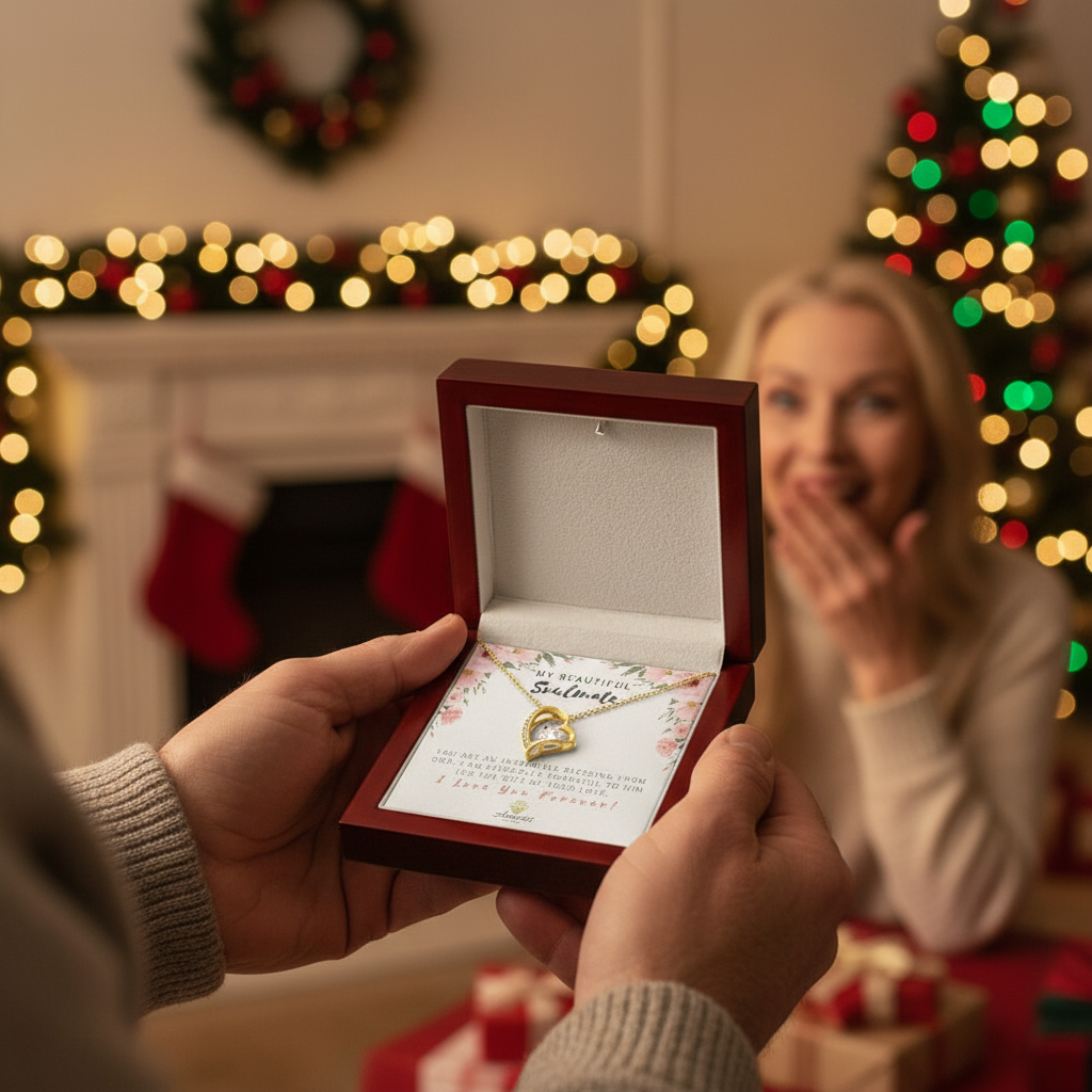 My Beautiful Soulmate Forever Love Necklace with Message Card