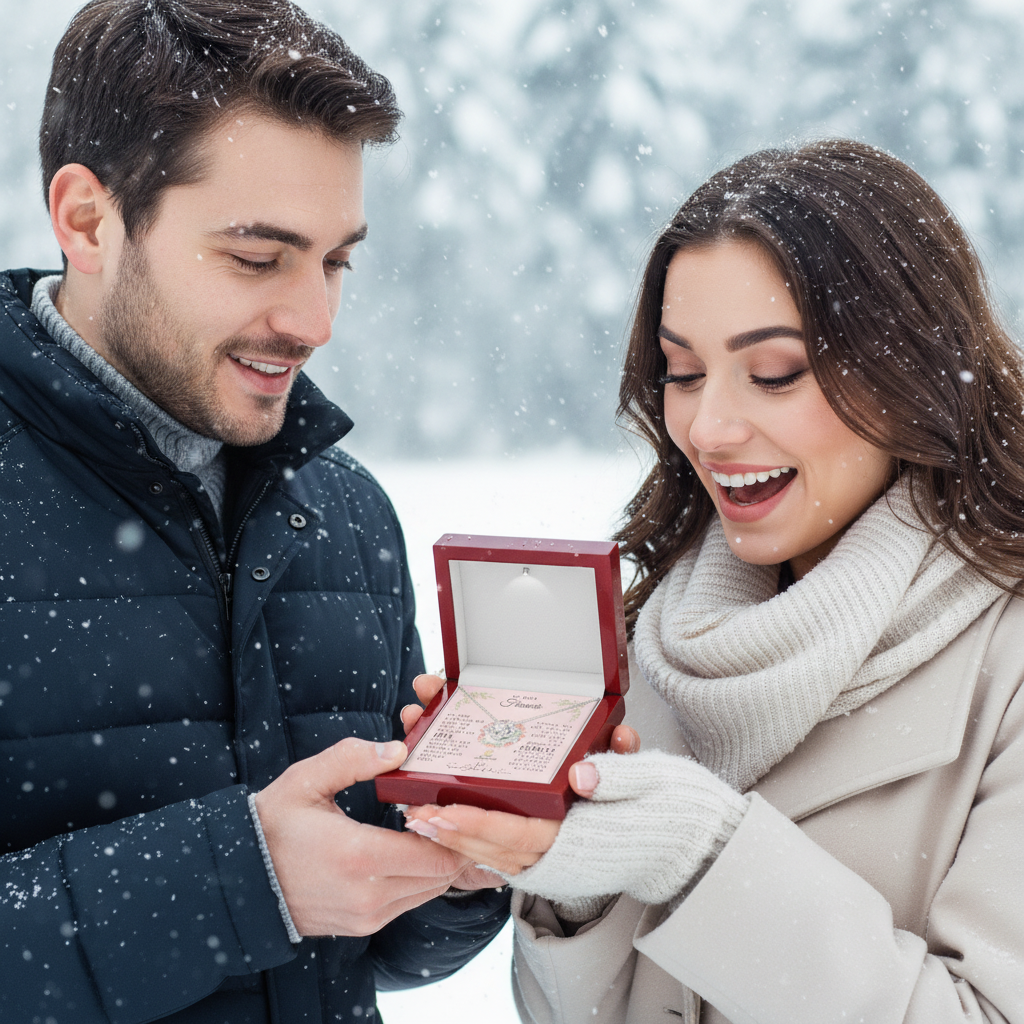 Collar de nudo de amor de mi querida prometida con cita de San Juan de la Cruz