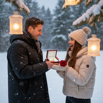 Collar "Mi hermosa novia, amor eterno" con tarjeta con mensaje
