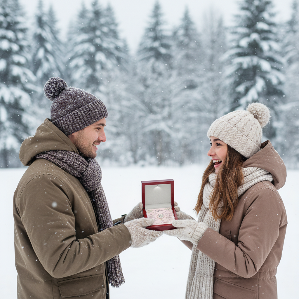 Collar de nudo de amor "Mi querida novia" con cita de San Juan de la Cruz
