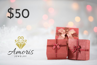 Tarjeta de regalo digital navideña de Amoris Jewelry