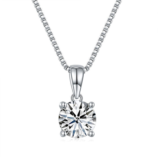 1 CT. Moissanite Diamond Pendant Necklace