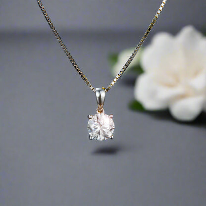 1 CT. Moissanite Diamond Pendant Necklace