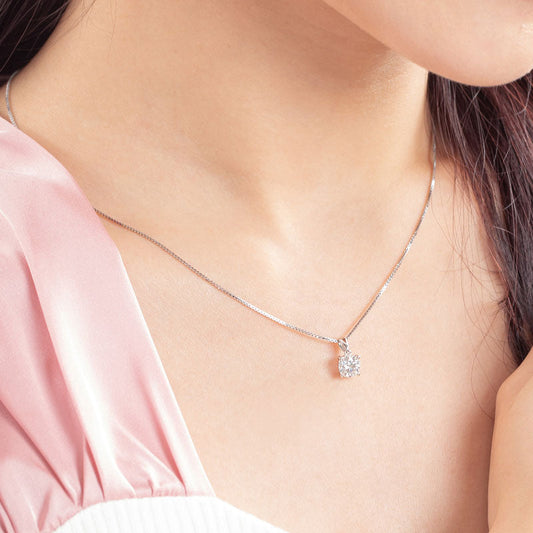 1 CT. Moissanite Diamond Pendant Necklace