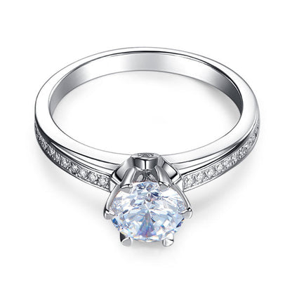 1.25 CT. Round Brilliant Cut Simulated Diamond Ring in Sterling Silver