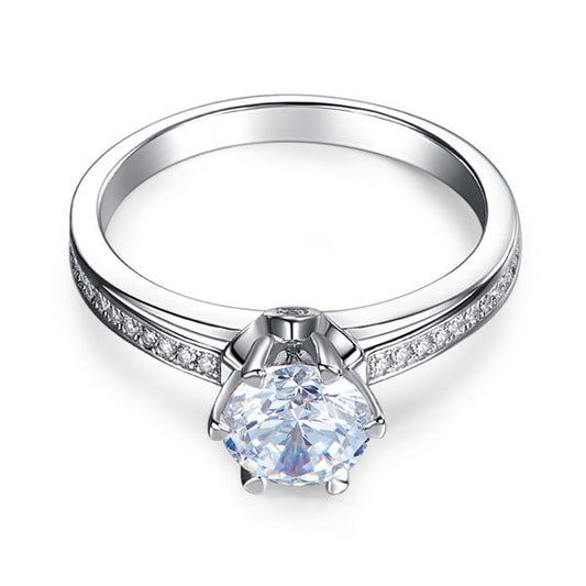 1.25 CT. Round Brilliant Cut Simulated Diamond Ring in Sterling Silver