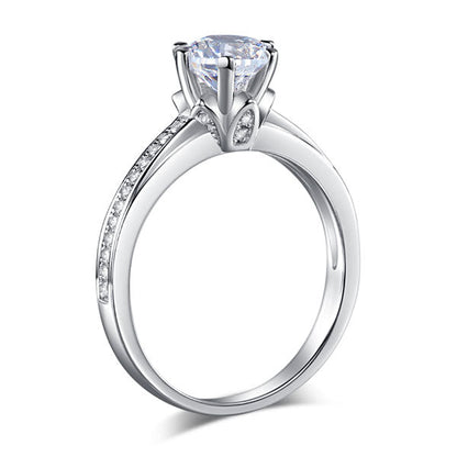 1.25 CT. Round Brilliant Cut Simulated Diamond Ring in Sterling Silver