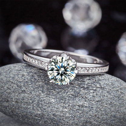 1.25 CT. Round Brilliant Cut Simulated Diamond Ring in Sterling Silver