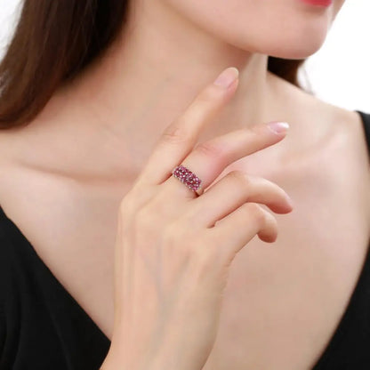 GRACE Multi-Stone Band Ring in Sterling Silver