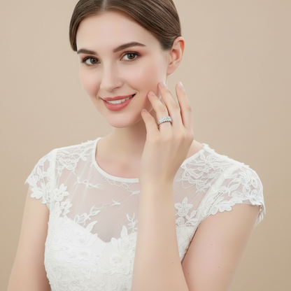 GRACE Multi-Stone Band Ring in Sterling Silver