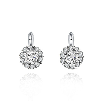 GRACE Gemstone Cluster Earrings Ring Set in Sterling Silver