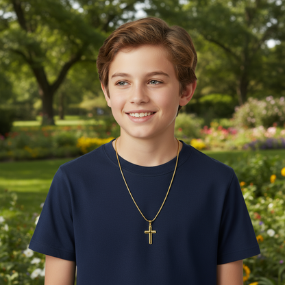 Blessings First Holy Communion Personalized Cross Necklace