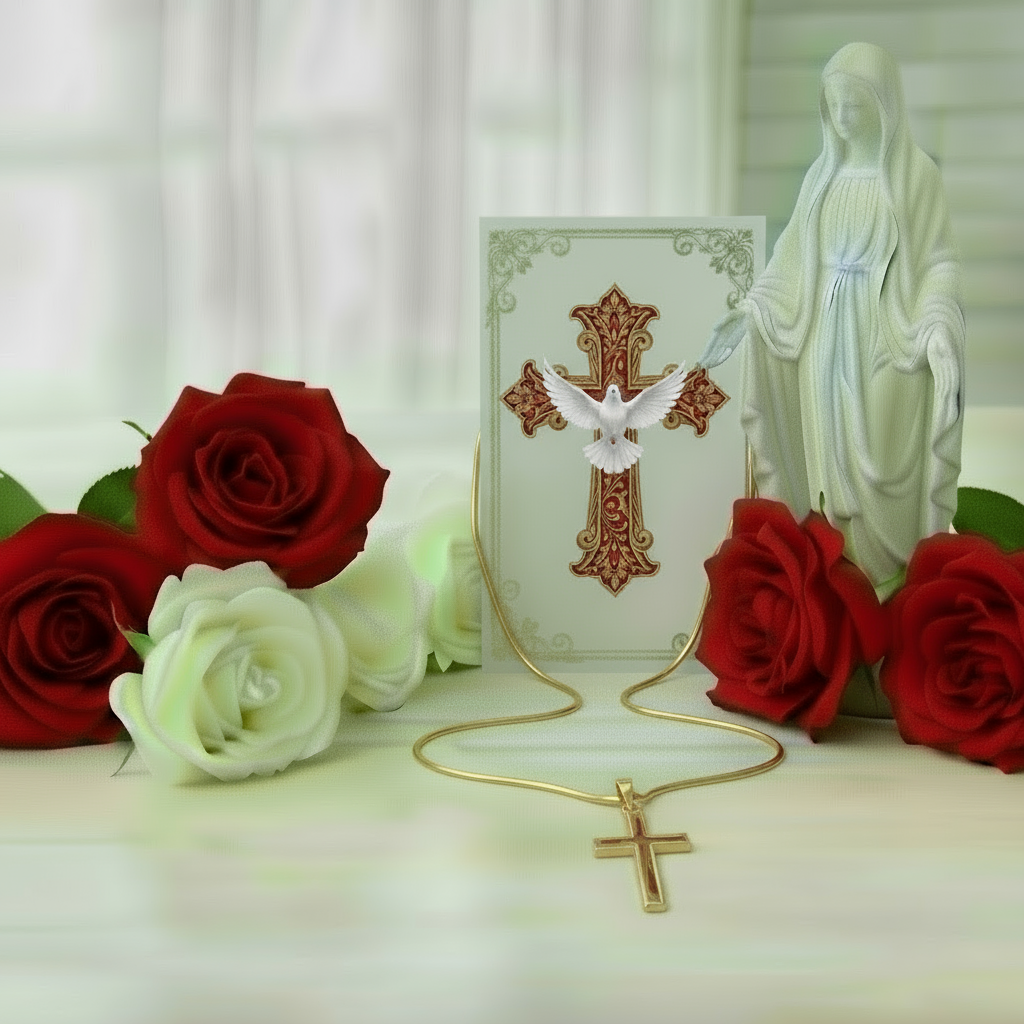 Son Blessings On Your Confirmation Personalized Cross Necklace