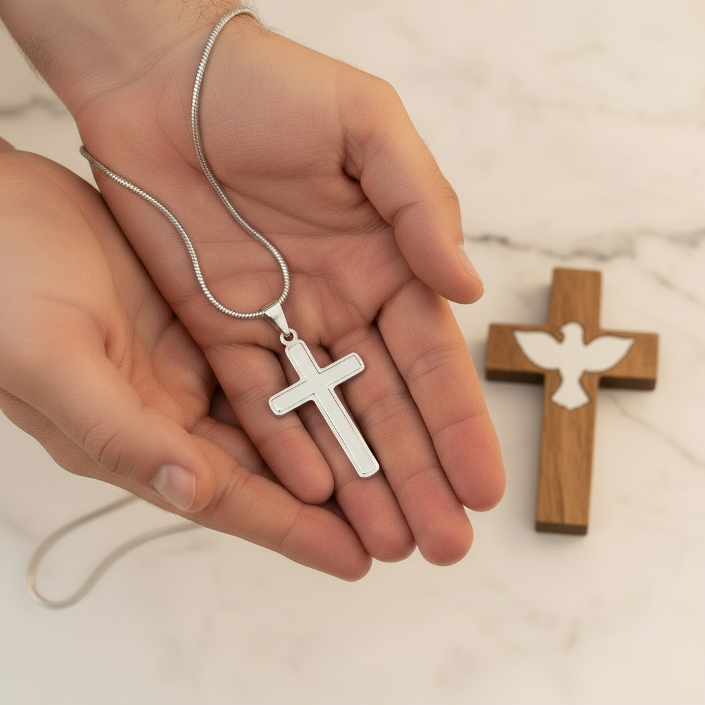 Daughter Blessings On Your Confirmation Personalized Cross Necklace
