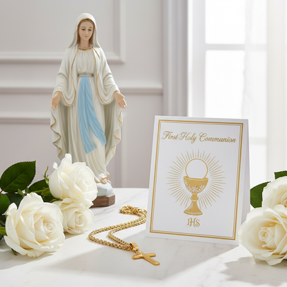 My Dear Son First Holy Communion Personalized Cross Necklace