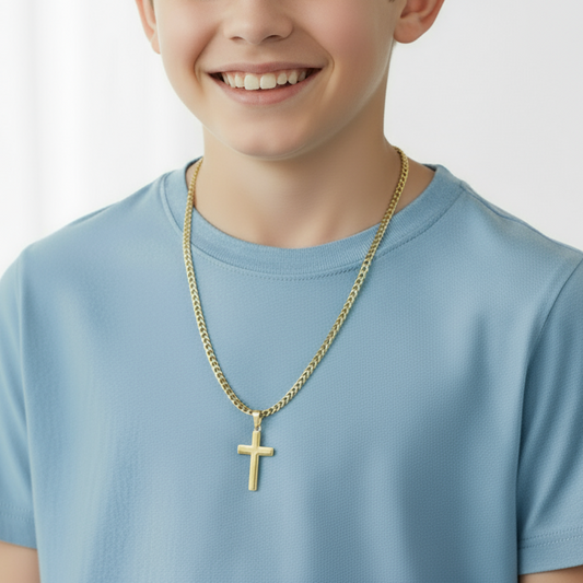 My Dear Son First Holy Communion Personalized Cross Necklace