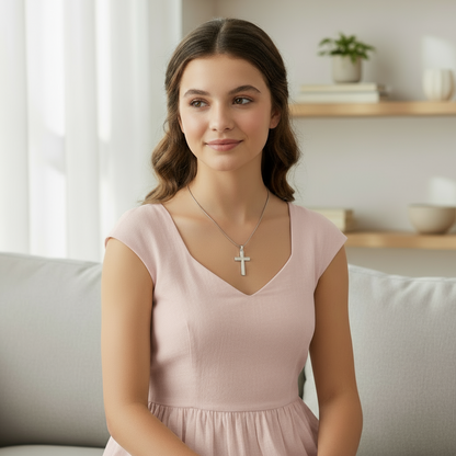 Daughter Blessings On Your Confirmation Personalized Cross Necklace