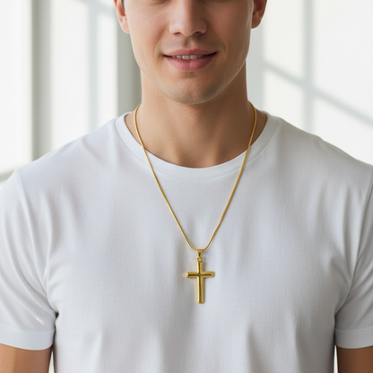 My Dear Husband "What My Heart Needed" Cross Necklace