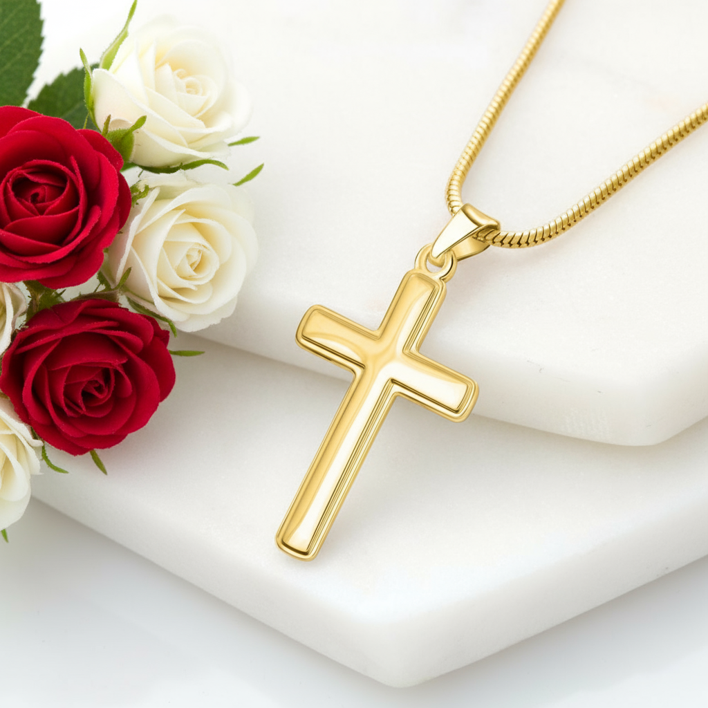 Son Blessings On Your Confirmation Personalized Cross Necklace