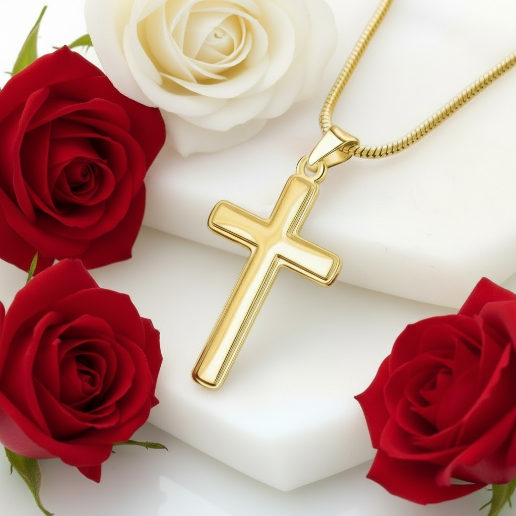 My Dear Husband "What My Heart Needed" Cross Necklace